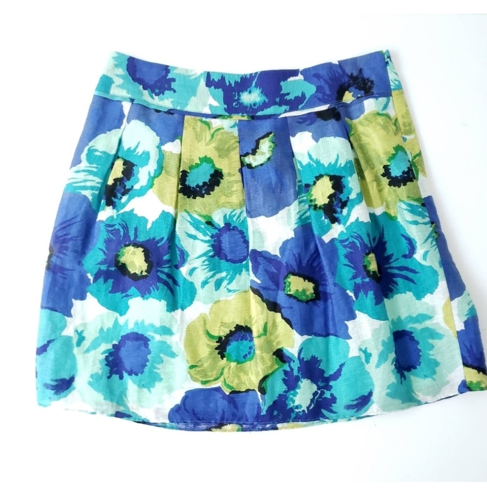 Ann Taylor Loft floral mini skirt